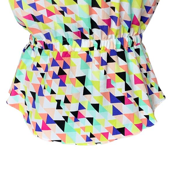 Attention Women Top Slit Sleeve Multicolor Size S Elastic Waist - Picture 5 of 9